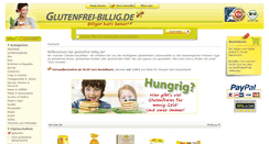 Desktop Screenshot of glutenfrei-billig.de