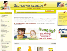 Tablet Screenshot of glutenfrei-billig.de